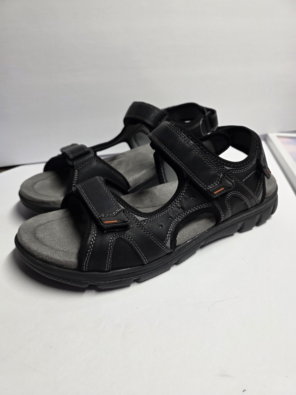 Weatherproof Black Men’s Outdoor Adjustable Sandals